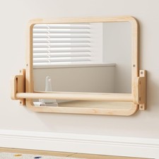 Montessori Mirror with Bar Adjustable Baby Pull to Stand Toys 6M 