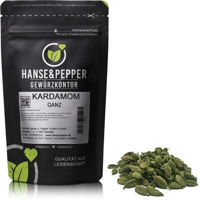 250g Cardamom Ganz Kardamom Kardamon natürlich vom Hanse&Pepper Gewürzkontor