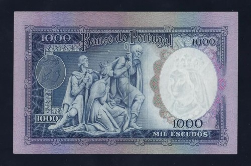 Portugal 1000 Escudos 1961 P-166 AU-UNC - Picture 2 of 2