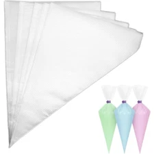 Disposable Piping Bags 12 Inch 100 Pack Non Slip Pastry Bags for Cake Cream