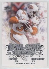 2011 Upper Deck College Football Legends Bowl Game Heroes Thurman Thomas HOF 1x9
