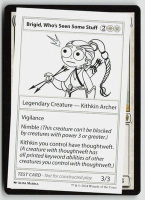 Brigid, Who's Seen Some Stuff LP Mystery Booster 2 Playtest Cards MTG