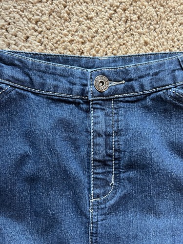 Gonna donna Christopher & Banks taglia 8 misto cotone denim con tasche usata in ottime condizioni - Foto 3 di 8