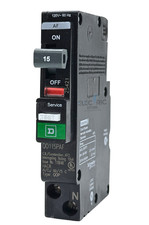 Square D- QO115PAF 15A 1-Pole AFCI Arc-Fault Plug-On Neutral Circuit Breaker NEW