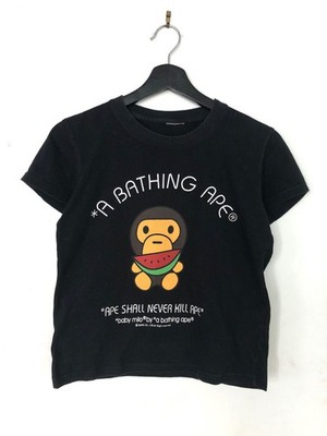 BAPE Baby Milo A Bathing Ape T-Shirt Watermelon Wassermelone Rare Damen XS S