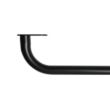 Mainstays3/4"Diameter Matte Black Room Darkening Wrap Around Curtain Rod,30"-84  