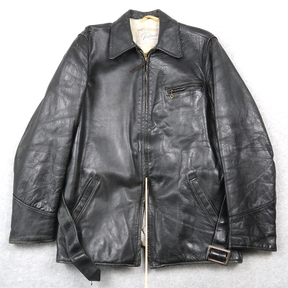 ジャケット・アウター 50s Black cotton blouson fade vintage Black Casual 1950s Vintage Outerwear Coats & Jackets for Men for