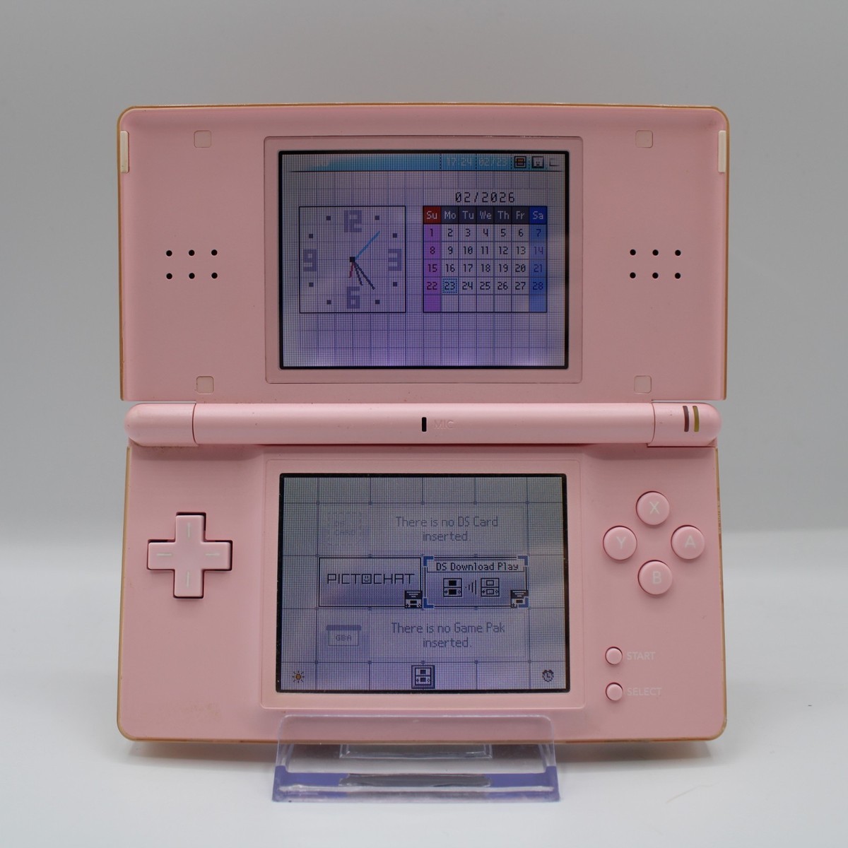 READ* Nintendo DS Lite Console - Coral Pink (Top Screen Discolored
