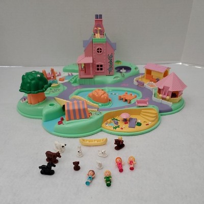 Polly Pocket Vintage 1991 Bluebird Polly's Dream World with 13 Figures Play Set