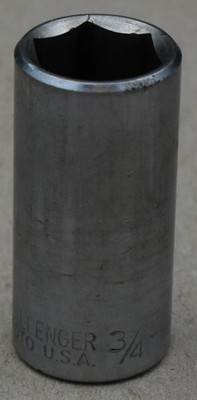 PROTO CHALLENGER 1324H, 3/4'' SAE, 3/8'' DRIVE, 6-POINT, CHROME DEEP SOCKET