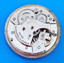 ELGIN SPORTSMAN 823 17J Watch Movement (BALANCE RUNS WHEN ROTATED)  lot115