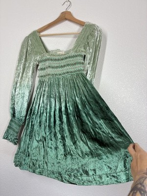 Urban Outfitters Dress Womens XS Blue Velvet Smocked Beaded Mini Boho Festival | eBay Urban Outfitters Dress Womens XS Blue Velvet Smocked Beaded Mini Boho Festival | eBay