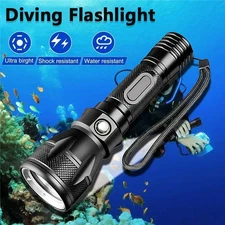 2000LM Scuba Diving Light Underwater LED Flashlight Dive Underwater Lighting US