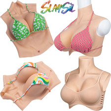 C-H Cup Silicone Breast Forms Breast Plates Fake Boobs Crossdresser Drag Queen