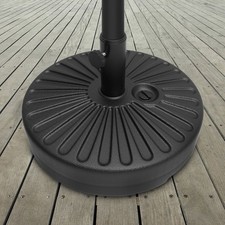 Patio Umbrella Base 50 Pound Round Umbrella Holder Easy Setup for Garden Outdoor