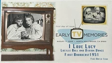 BDAOCITW KSC Cachets 4414 Early TV Memories - I Love Lucy Ball and Vivian Vance