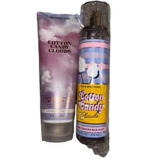 Bath & Body WorksCotton Candy Clouds Body Mist & Body Cream New 8oz Each