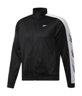 Reebok Mens Training Essentials Vector Track Jacket, Black, Medium