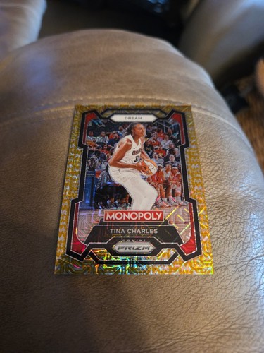 2024 Monopoly WNBA Tina Charles Gold Millionaire Shimmer /500 Dream - 第 1/3 張圖片