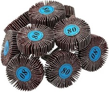 20 Pcs Flap Wheel, 80 Grit Dremel Flap Wheel Sandpaper Flap Wheel Sanding Drums