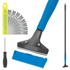 Floor Scraper Heavy Duty, 4" Wide Razor Blade Scraper Tool with 45.7" Long Ha...