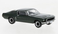 Brekina 19600 - 1/87 Ford Mustang Fastback, Metallic-DunkelgrüN, 1968 - Neu