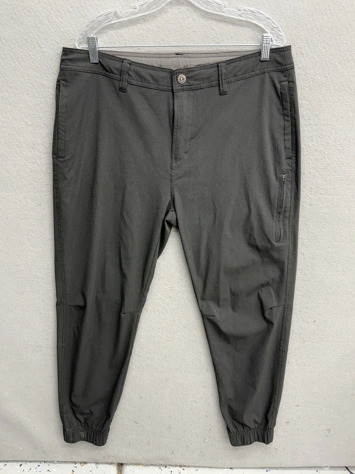 Prana Stretch Pants Mens 35 (38x29) Gray Zion Cargo Hiking Outdoor Gorpcore