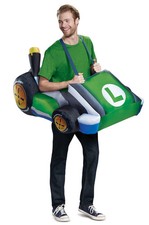 Super Mario Brothers Luigi Kart Inflatable Adult Costume