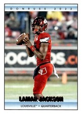 2022 Panini Chronicles Draft Picks #20 Lamar Jackson Donruss Retro Pink