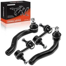 Set of 4, Front Sway Bar Link, Outer Tie Rod End, Compatible with Honda