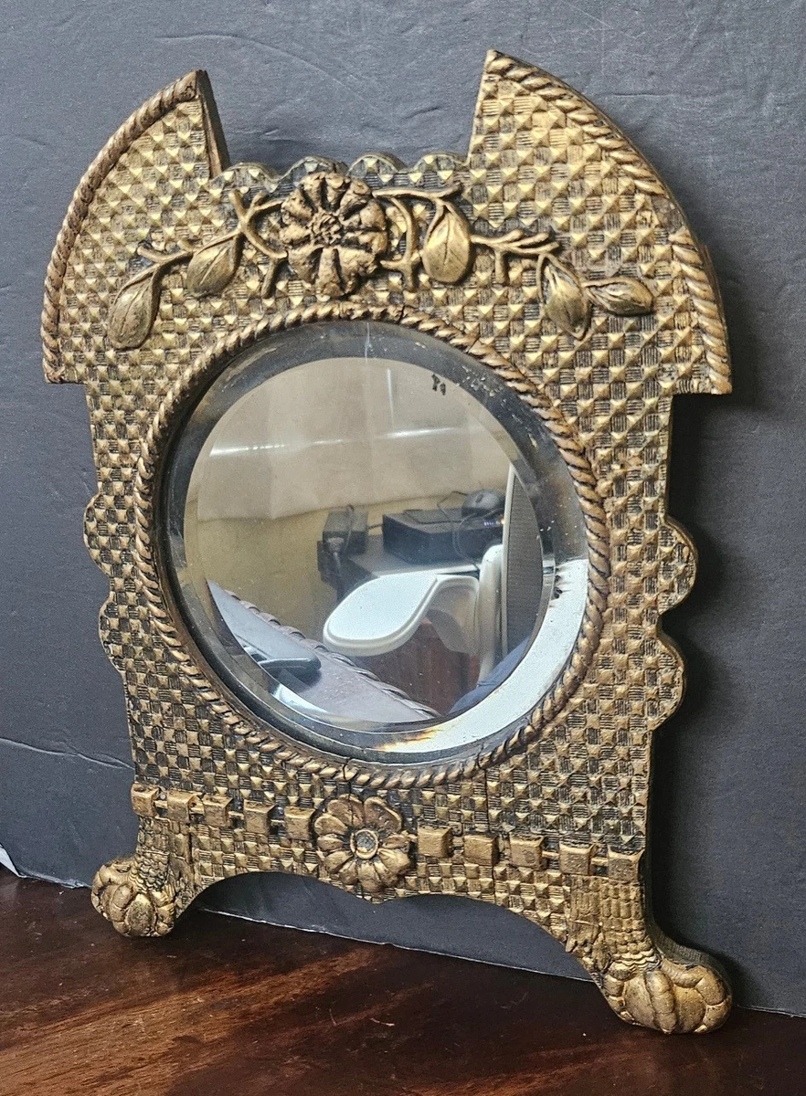 Wooden Original Antique Antique Mirrors 1850-1899 Time Period