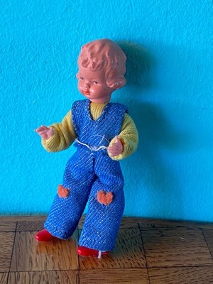 Mädchen Caco 70er Biegepuppe Puppenhaus Puppenstube 1:12  dollhouse  doll