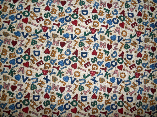 Completed Handmade Little Quilts ABCs Alphabet Design by Fabri-Quilt 17 x 20" - Picture 6 of 8