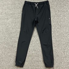 Eddie Bauer Joggers Kids 16 Black Athletic Zip Pocket Lightweight Elastic Waist