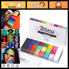 20 Colors Face  Body Paint Palette - Professional SFX Makeup for Halloween, Cos