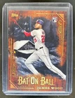 2025 Topps Bob Ross: The Joy of Baseball James Wood Bat on Ball RC Rookie #BOB-4