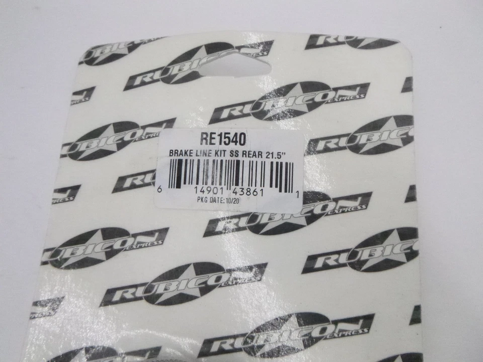 Manguera de freno trasera Rubicon de acero inoxidable RE1540 para Jeep Wrangler 2007-2018 Foto 2 de 3