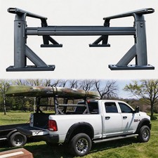Truck Bed Rack Adjustable Aluminum Ladder Cargo Pickup For F150 Ram Silverado Us Truck Bed Rack Adjustable Aluminum Ladder Cargo Pickup For F150 Ram Silverado Us
