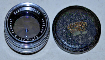 Schneider Kreuznach Xenar 105mm 1:3.5 large format view camera lens, wide angle