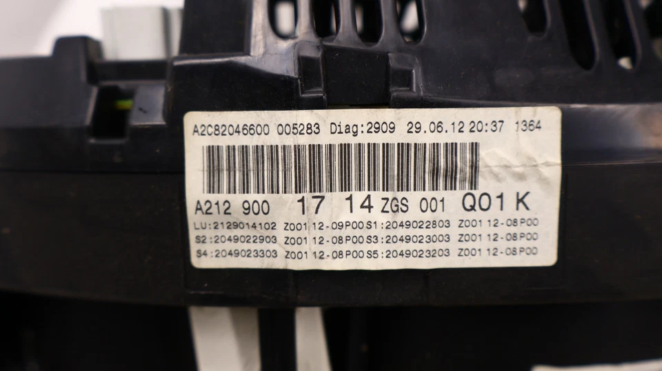 Mercedes-Benz Clase E 2013 velocímetro Speedo Cluster 105 k OEM Foto 3 de 4