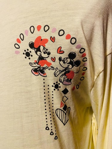Disney Boutique Womens Size L Minnie Mouse Fringe Long Sleeve Shirt New With Tag - Picture 21 of 24