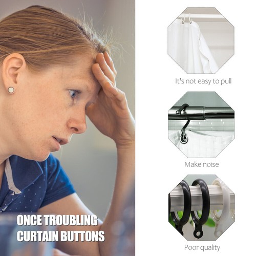 100 Pcs Grommet Kit Tape Curtain Buttonhole Window Ring Grommets - Picture 6 of 12