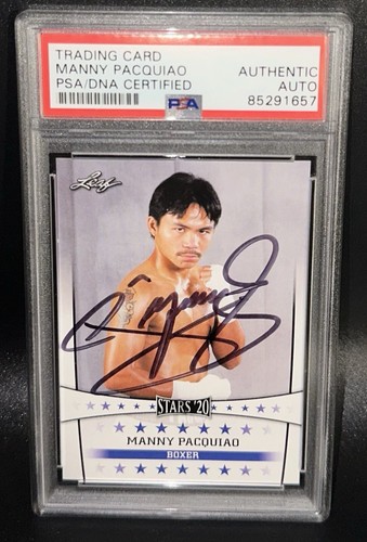2020 LEAF MANNY PACMAN PACQUIAO SIGNED AUTO CARD PSA/DNA
