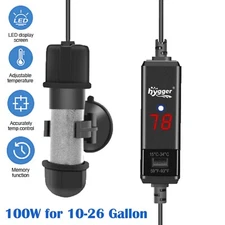 hygger 100W Aquarium Heater LCD Betta Heater Overheating Protection 10-26 Gallon