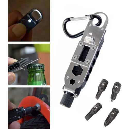 Mini Multifunktions-Schlüsselanhänger EDC Outdoor Portable Edelstahl BAZ DE - Bild 4 von 23