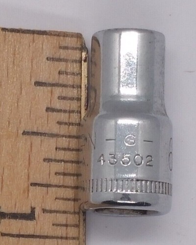 Vintage Craftsman 1/4" Drive Metric 6 Pt Shallow Socket G G1 G2 You Choose USA - Foto 12 di 50