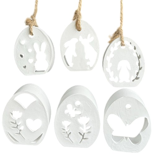 Easter Themed Silicone Mold 6 Cavities, Easter Bunny Silhouette Silicone Moulds