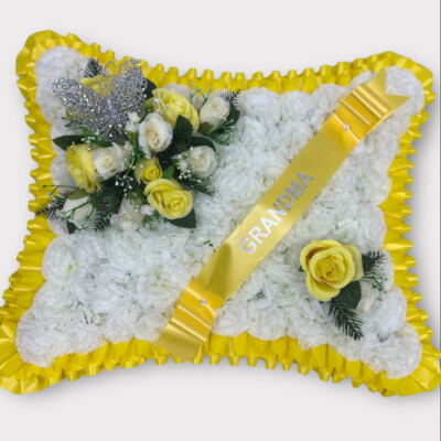 Künstlicher Trauer Blumenkranz Gedenkkissen Grab Hommage Grab Rosen Mama
