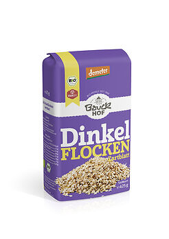 Molino Bauck 6x copos de espelta hoja delicada Demeter 425 g
