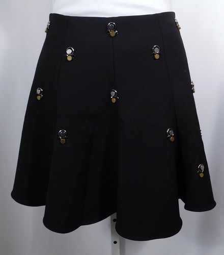 Minifalda para mujer Elizabeth and James con adorno de cuentas negras línea A talla 4 - Imagen 2 de 5